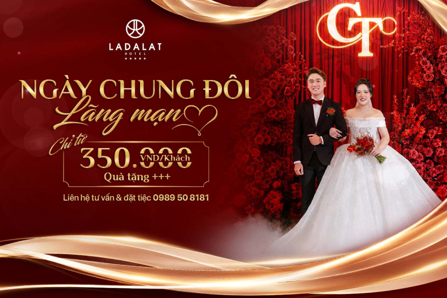 CHỈ TỪ 350.000 VND/KHÁCH CHO NGÀY CHUNG ĐÔI LÃNG MẠN